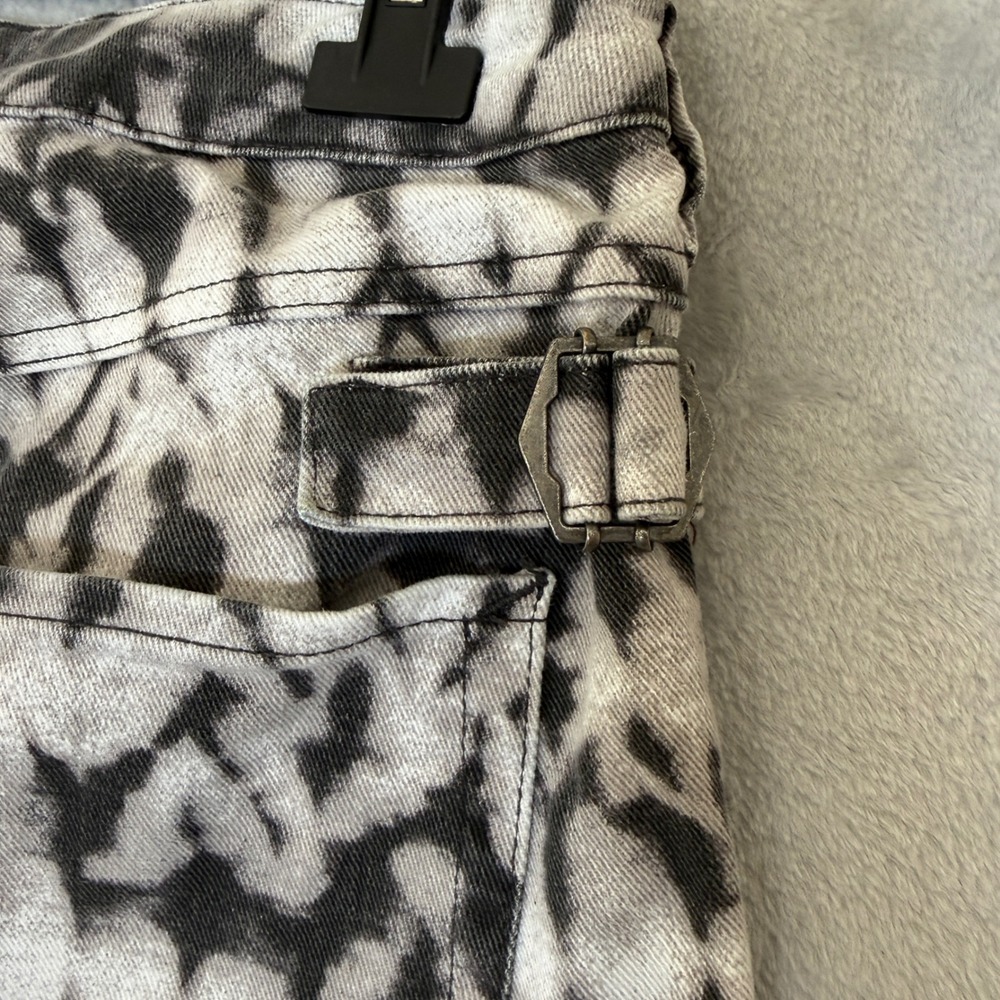 Isabel Marant Pour H&M 2013 Ikat Print Straight Jeans US 10 Embroidered Trim - Picture 9 of 15